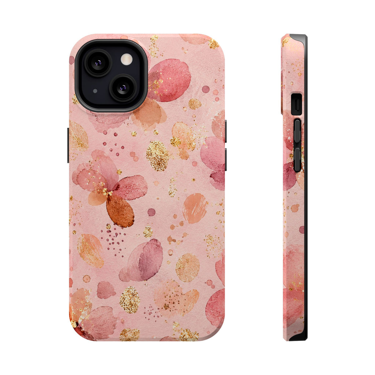 Watercolor Blossom MagSafe case for iPhone 13, glossy finish